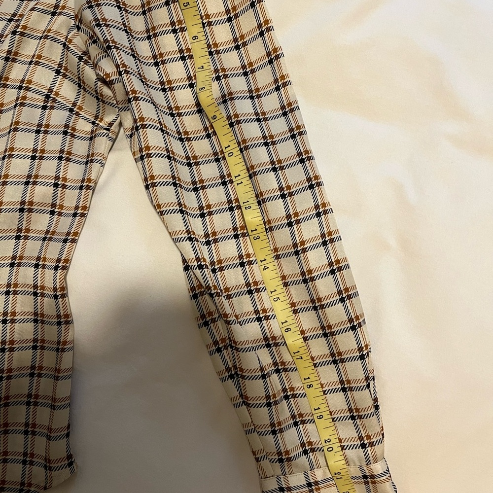 Ann Taylor Checkered Bow Blouse size 2 - Picture 9 of 10